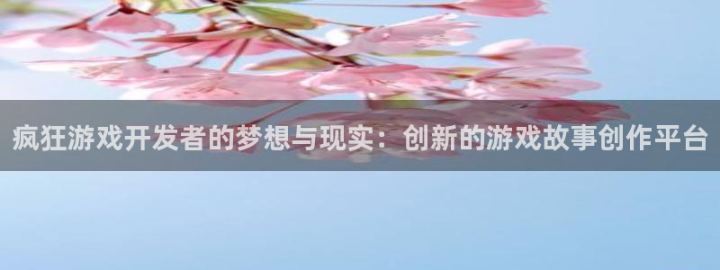 沐鸣娱乐2多彩平台：疯狂游戏开发者的梦想与现实：创新的游戏故事创作平台